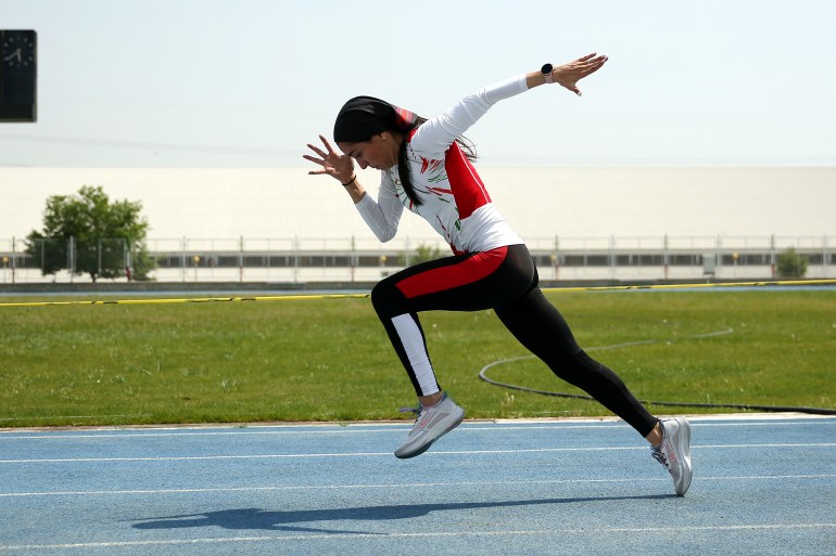 Farzaneh Fasihi Iranian sprinter