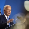 President Biden speaks at a news conference on Thursday, on the final day of the NATO summit in Washington. 