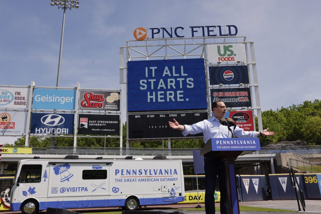 Governor Josh Shapiro, Lieutenant Governor Austin Davis, and Department of Community and Economic Development (DCED) Secretary Rick Siger joined statewide tourism leaders at PNC Field in Lackawanna County.