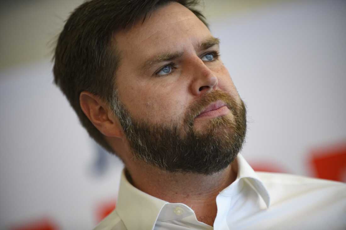 Then-candidate JD Vance speaks to supporters at the Aurora Inn Event Center on October 13, 2022 in Aurora, Ohio. 