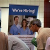 Job seekers attend a job fair in Sunrise, Fl., on June 26, 2024. Employers added only 114,000 jobs last month, well below expectations, raising fears about the economy.