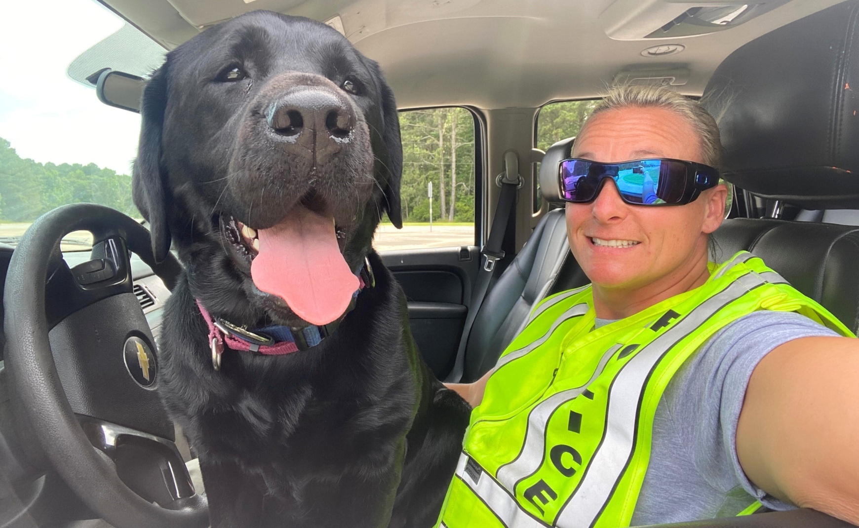 VBPD comfort dog and handler