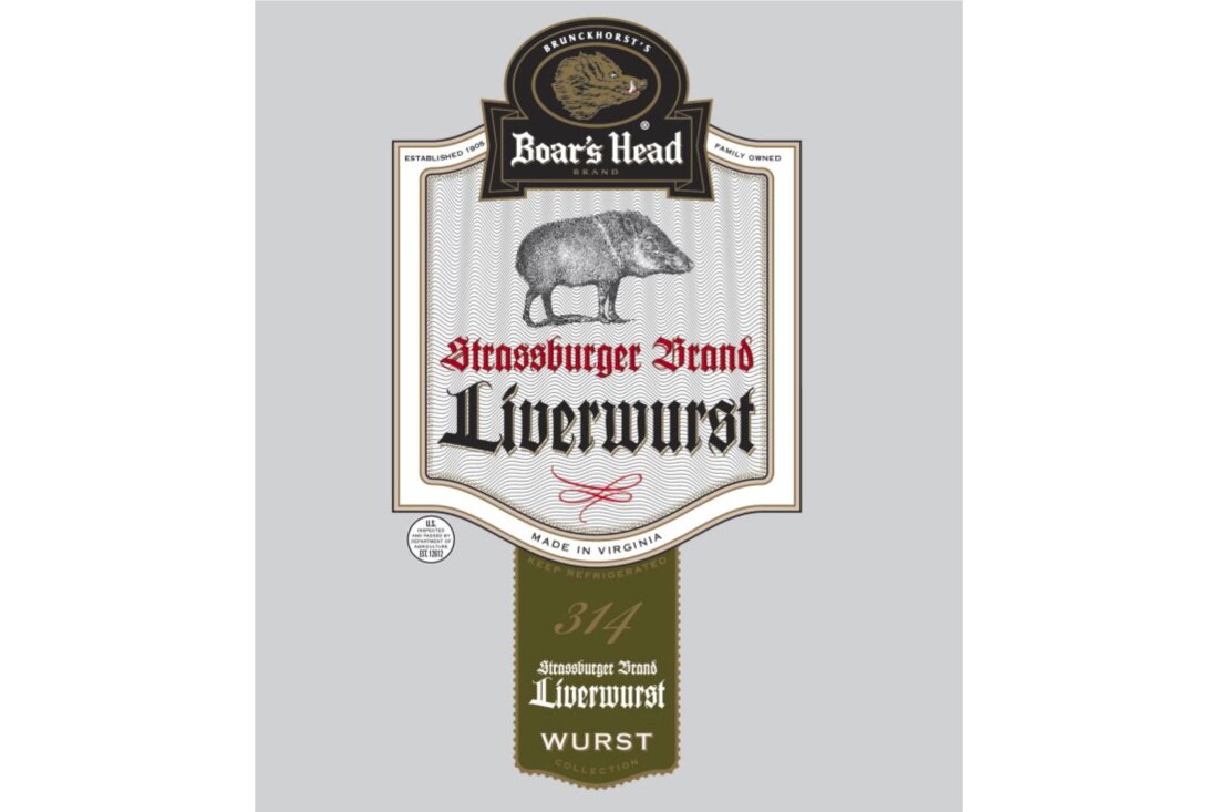 This image provided by the U.S. Department of Agriculture in July 2024 shows a label for Boar's Head liverwurst. The company recalled 7 million pounds of deli meats on July 30, 2024, expanding an initial recall on July 25 after a liverwurst sample collected in Maryland tested positive for listeria. 