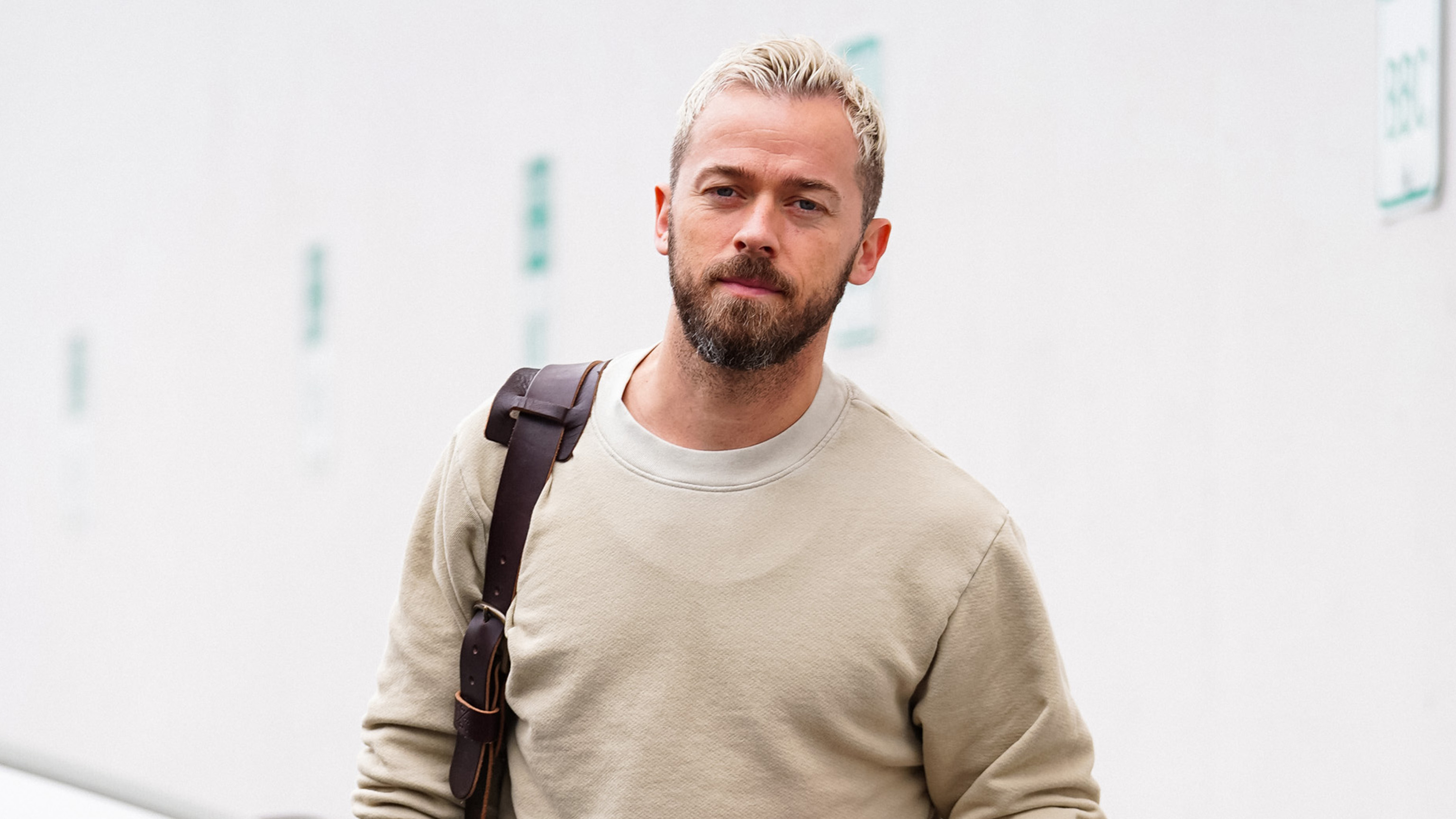 Artem Chigvintsev is seen outside 'Dancing With The Stars' Rehearsal Studio on October 07, 2021 in Los Angeles, California.