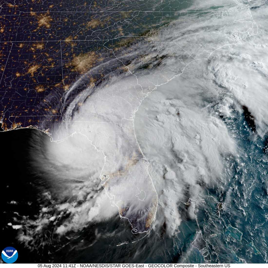 Hurricane Debby made landfall in Florida's Big Bend region at around 7 a.m. ET on Monday.