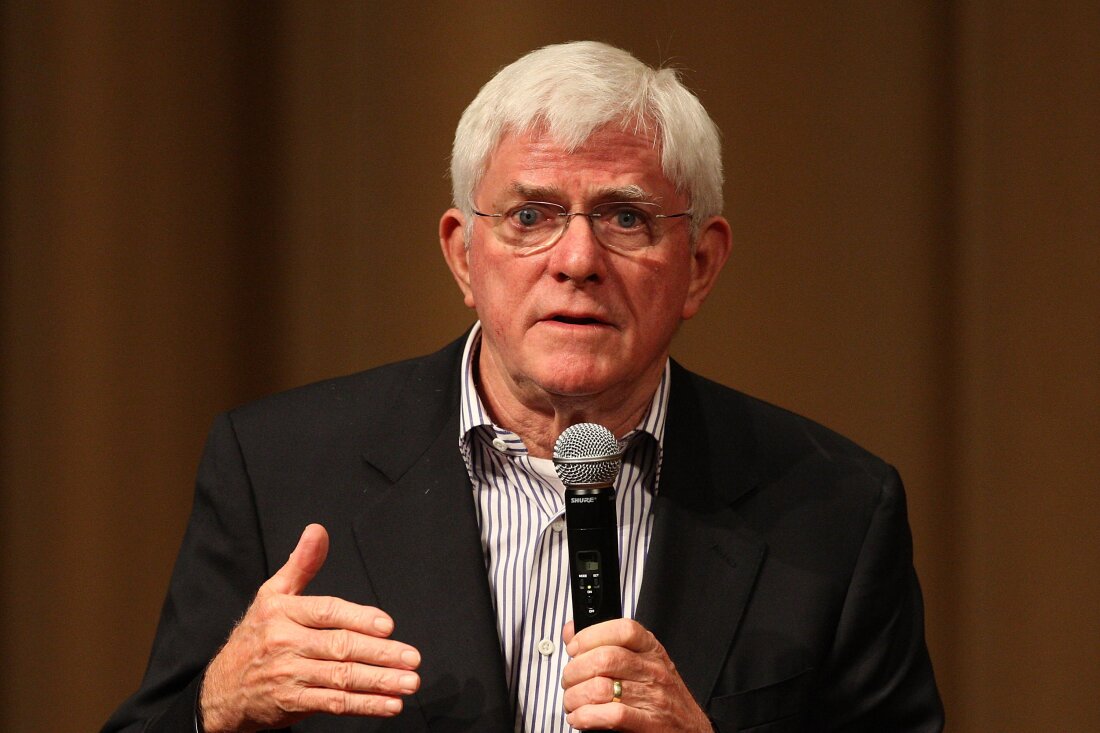 Emmy award-winning talk show host Phil Donahue.