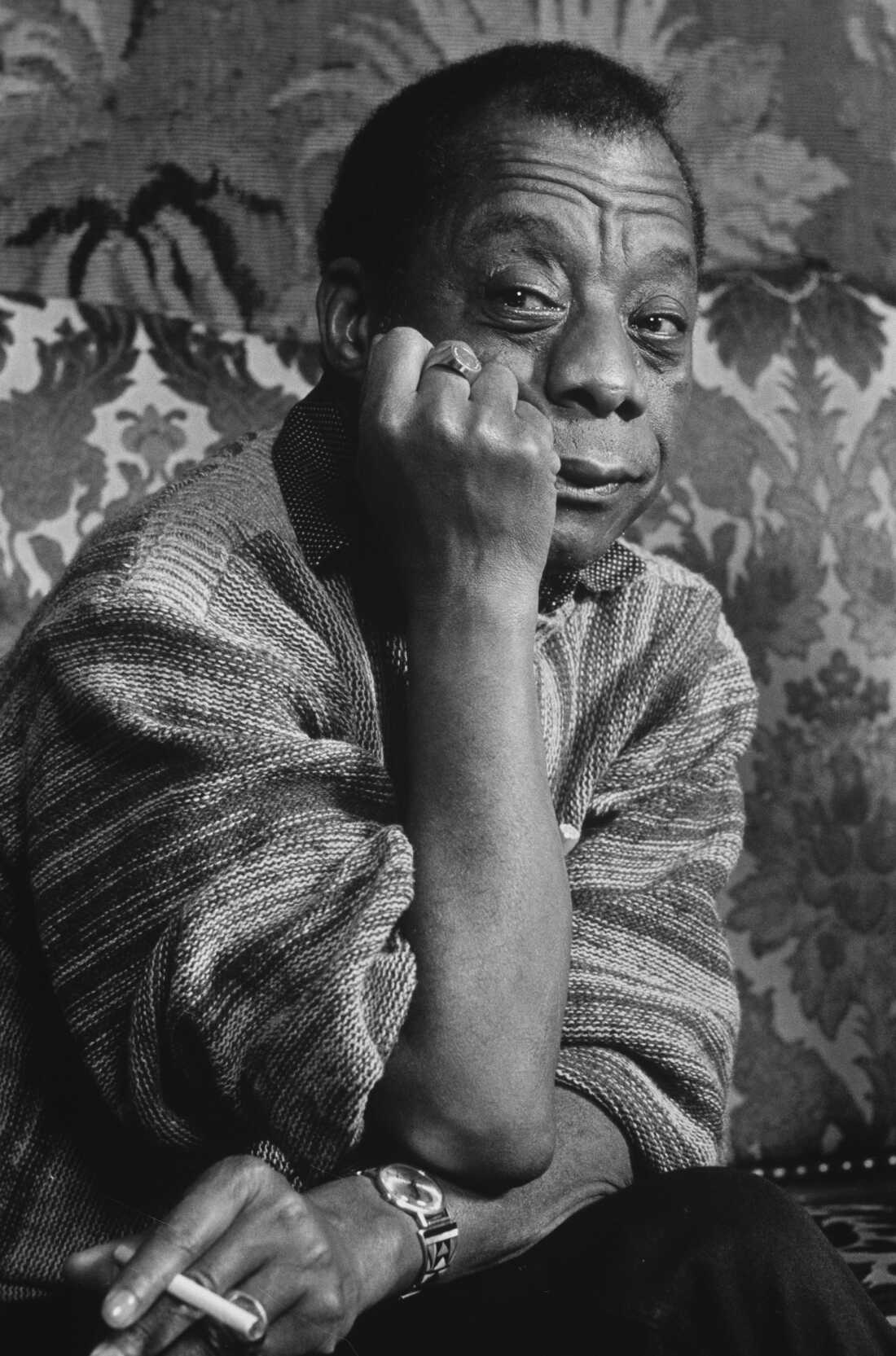 American writer James Baldwin photographed on January 20, 1986.