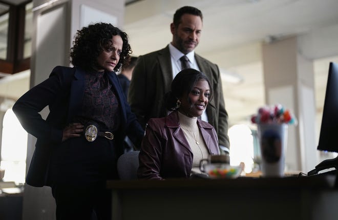 Judy Reyes as Selena, Daniel Sunjata as Karadec and Javicia Leslie as Daphne, all cops who reluctantly work with Morgan for her exceptional observational abilities in "High Potential."