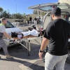 Civil Defense first-responders carry a wounded man whose handheld pager exploded at al-Zahraa hospital in Beirut, Lebanon, Tuesday, Sep. 17, 2024.