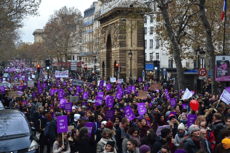 Gisele Pelicot protests in France