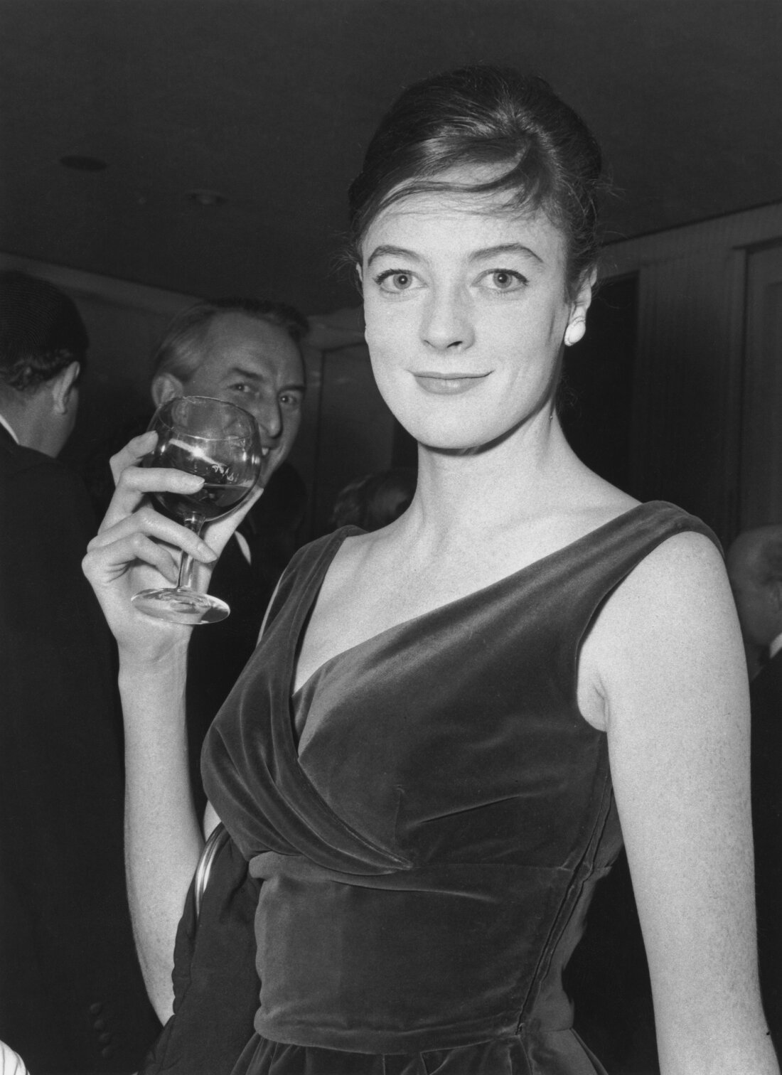 English actress Maggie Smith at the Evening Standard Theatre Awards, London, 25th January 1962.