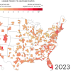 U.S. home prices have far outpaced paychecks. See what it looks like where you live