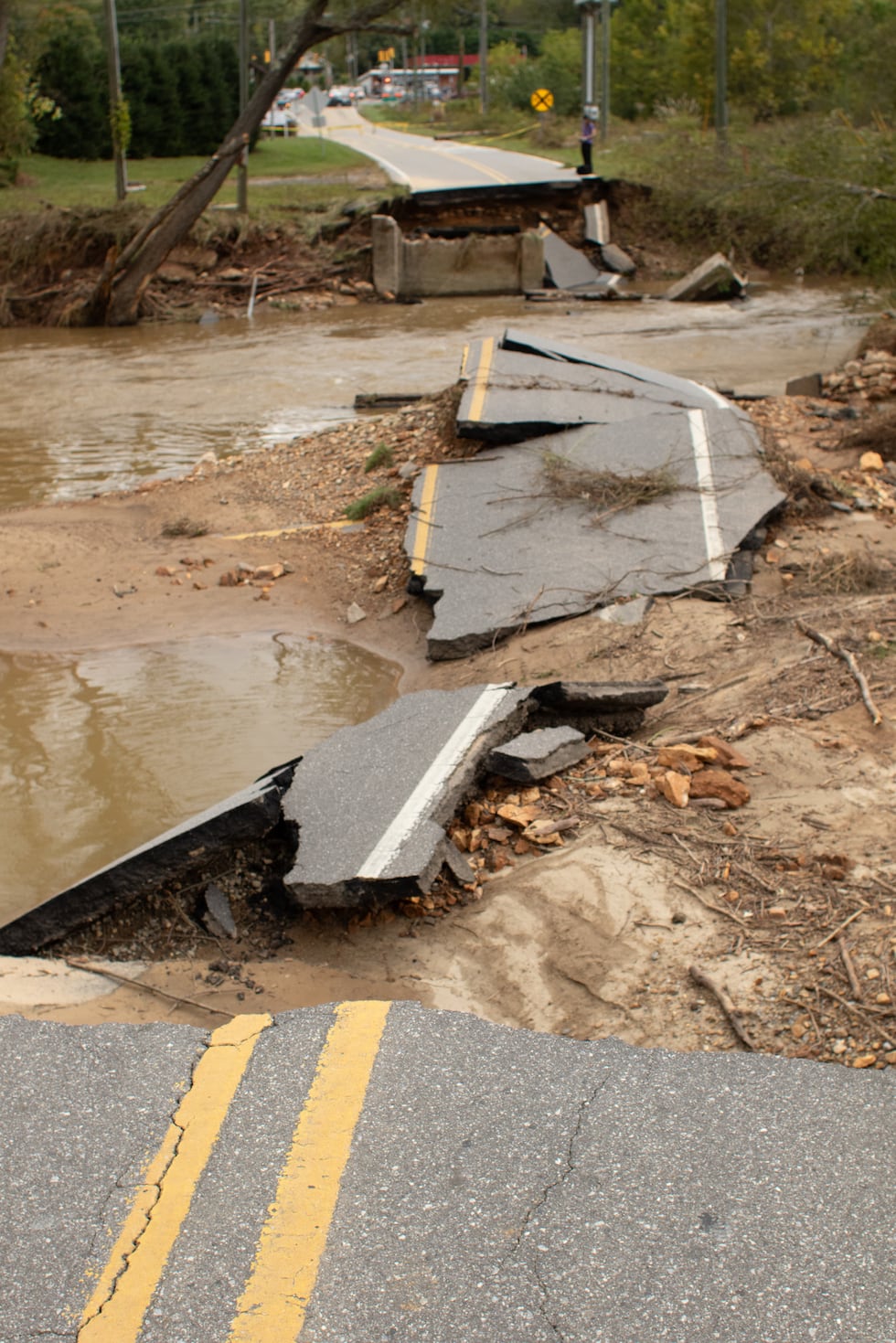 The western part of North Carolina, Buncombe County, was hit the hardest by Hurricane Helene...