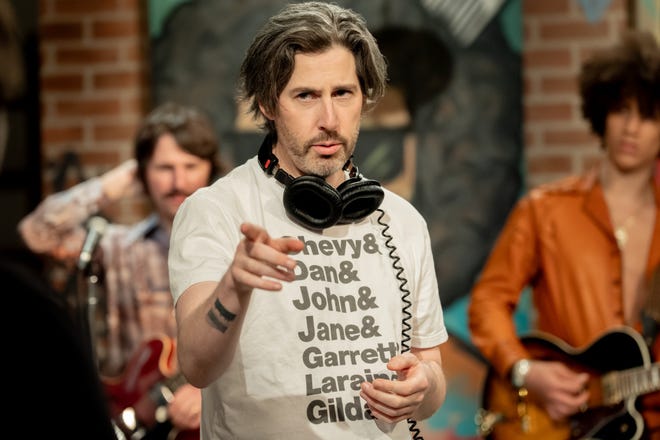 Diretor Jason Reitman on the set of "Saturday Night," his ode to the crazy hours before the first ever episode of Saturday Night Live in 1975.