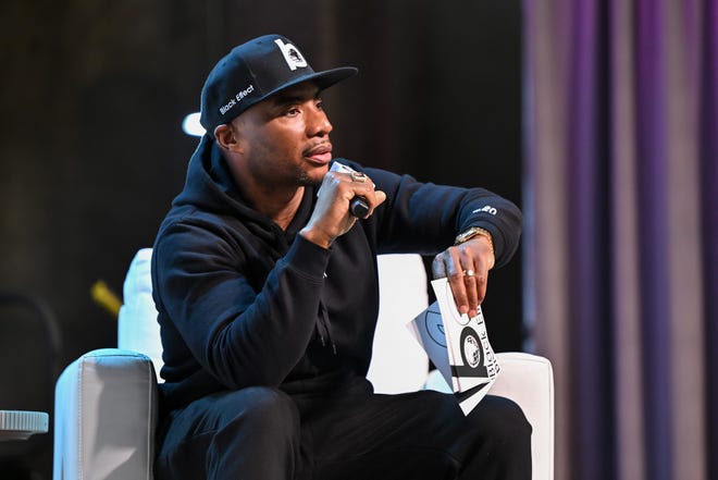 Charlamagne tha God speaks onstage during the 2024 Black Effect Podcast Festival at Pullman Yards on April 27, 2024 in Atlanta, Georgia.