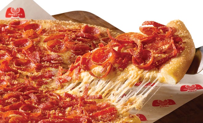 Marco’s Pizza's new Triple Pepperoni Magnifico Pizza is specially priced for Halloween at participating Marco’s locations.