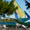 Unpainted Boeing 737 Max aircraft are seen on Sept. 24, 2024, at the company's facilities in Renton, Wash. (AP Photo/Lindsey Wasson, File)