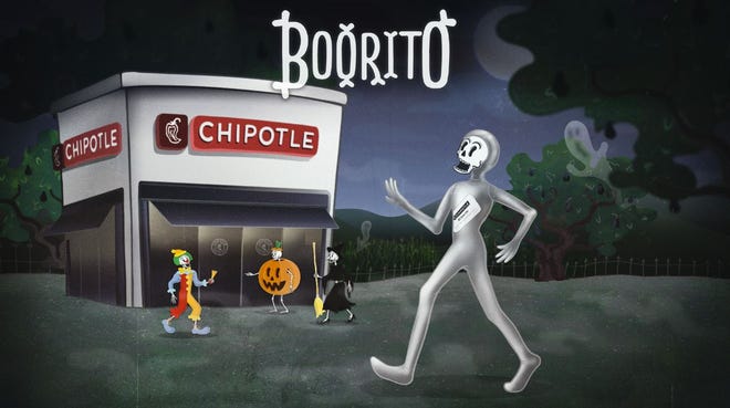 Chipotle's "Boorito" event is an annual holiday tradition that rewards customers on Halloween.