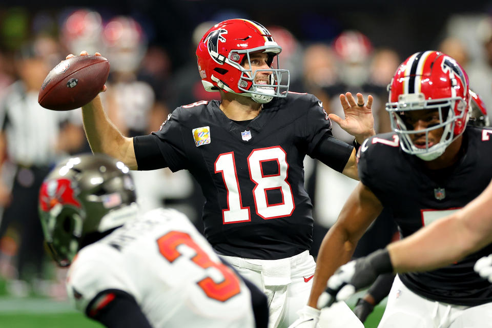 Kirk Cousins of the Atlanta Falcons had a huge game against the Tampa Bay Buccaneers. (Photo by Kevin C. Cox/Getty Images)