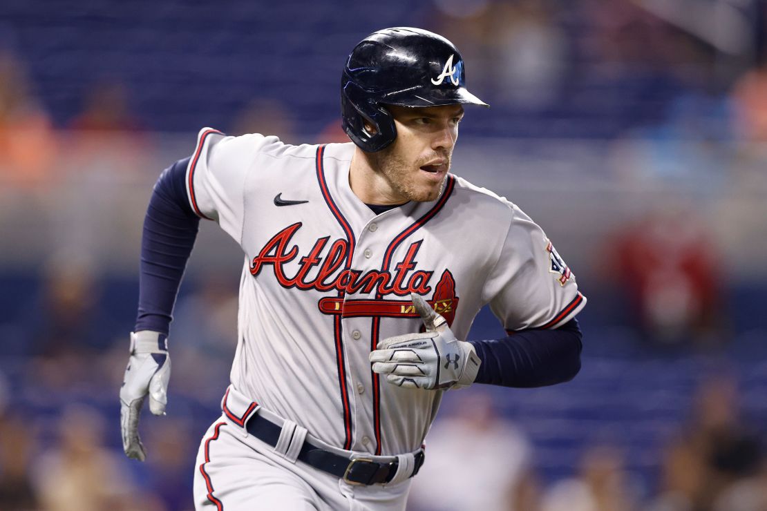 Freeman with the Atlanta Braves in 2021.