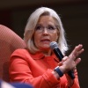 WASHINGTON, DC - DECEMBER 13: Former U.S. Rep. Liz Cheney (R-WY) speaks during a conversation with Mark Leibovich, a staff writer with the Atlantic, about her new book 