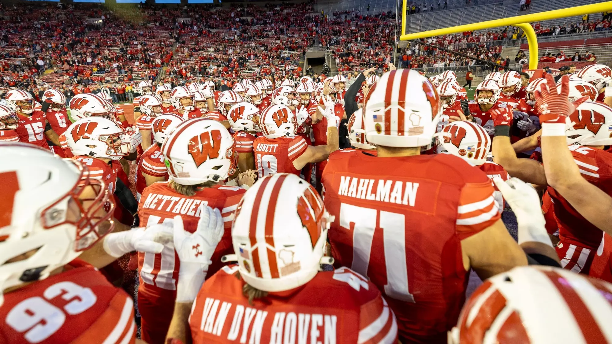 Wisconsin Badgers during a Big Ten Conference NCAA college football game against the Penn State Nittany Lions, Saturday, Oct. 26, 2024, in Madison, Wis. (Photo by David Stluka/Wisconsin Athletic Communications)