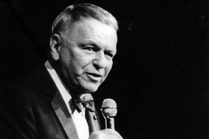 The US-American singer Frank Sinatra in the sold out Vienna Stadthalle. He was singing for the charity-organisation Light in the darkness. Stadthalle. Vienna 15. October 1984. Photograph. (Photo by Votava/Imagno/Getty Images)