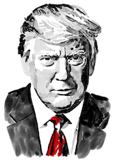 illustration of Donald Trump