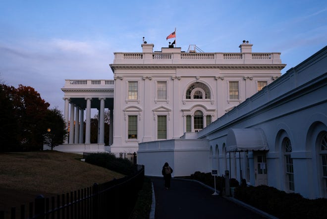 A view of the White House the day before the U.S. presidential election in Washington, U.S., November 4, 2024.