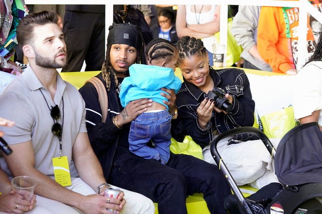 DDG and Halle Bailey attend the Snap Partner Summit 2024 on Sept. 17, 2024, in Santa Monica, California.