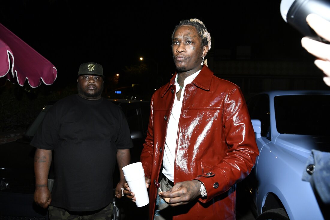 Young Thug, seen here in Los Angeles in 2021, plead guilty more than two years after being arrested and charged with participating in criminal gang activity.